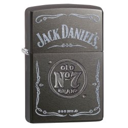 Encendedor Zippo Stamp Jack Daniel's No 7 Pocket Lighter 29150 Gray Dusk - Gris