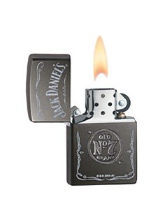Encendedor Zippo Stamp Jack Daniel's No 7 Pocket Lighter 29150 Gray Dusk - Gris 2