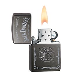 Encendedor Zippo Stamp Jack Daniel's No 7 Pocket Lighter 29150 Gray Dusk - Gris