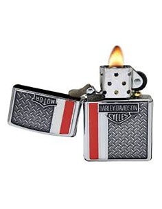 Encendedor Zippo texture Harley Davidson Diamond Plate Lighter 28732 Street Chrome - Plateado 2
