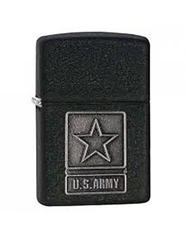 Encendedor Zippo texture 1941 US Army Pewter Emblem 28583 black crackle - negro