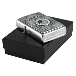 Encendedor Zippo texture  Military Defenders Of Freedom Emblem 24457 - Plateado