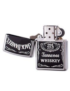 Encendedor Zippo Stamp Black Jack Daniel'S Logo Tennessee Whiskey 24779 - Negro 2