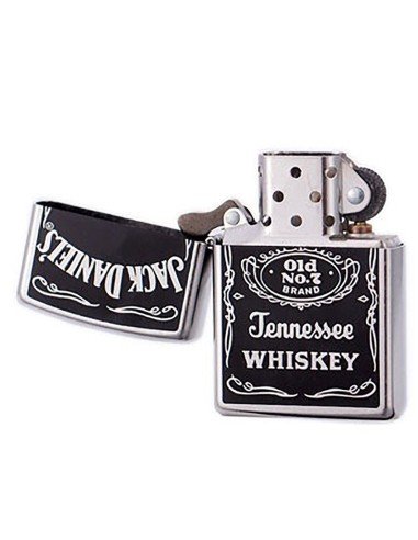 Encendedor Zippo Stamp Black Jack Daniel'S Logo Tennessee Whiskey 24779 - Negro