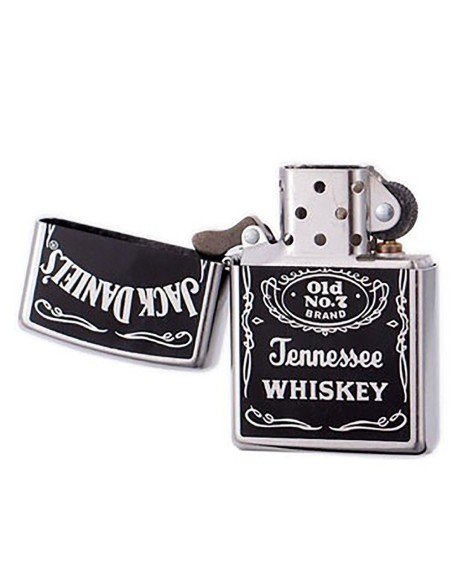Encendedor Zippo Stamp Black Jack Daniel'S Logo Tennessee Whiskey 24779 - Negro