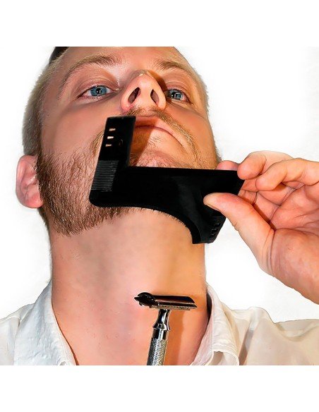 Peine Barba Molde Guía Plantilla Modelado Forma Afeitado Todo-en-uno Peine Barba Molde Guía Plantilla Modelado Forma Afeitado Todo-en-uno