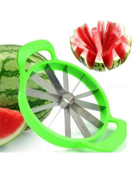 Sandía Slicer Cortador Rebanador de Patilla corta y porciona 22cm Sandía Slicer Cortador Rebanador de Patilla corta y porciona 22cm