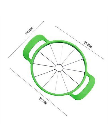 Sandía Slicer Cortador Rebanador de Patilla corta y porciona 22cm
