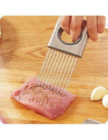 Sujetador Trincho Para Rebanar Cebolla Holder Slicer