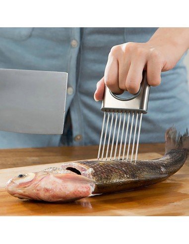 Sujetador Trincho Para Rebanar Cebolla Holder Slicer