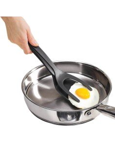 Espátula y tenaza 2en1 anti adherente para pancakes, huevos 2