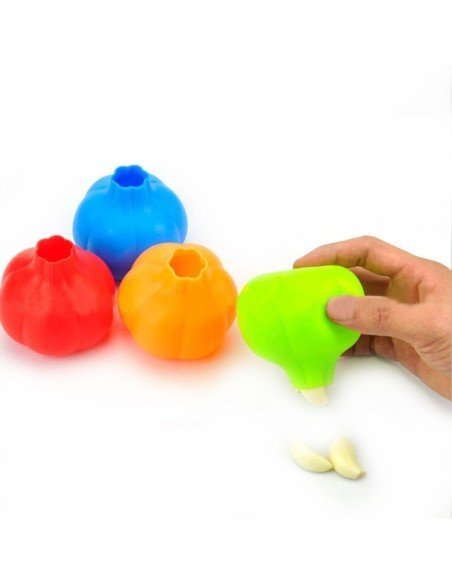 Pelador de ajos en Silicona Peeling pela fácil de ajo Pelador de ajos en Silicona Peeling pela fácil de ajo