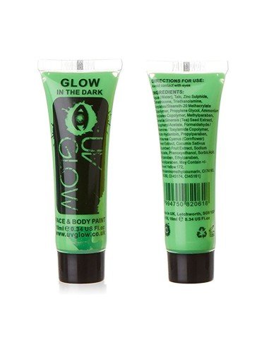 Pintura para el cuerpo Brilla en la oscuridad Paint glow In the dark