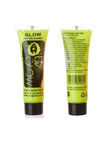 Pintura para el cuerpo Brilla en la oscuridad Paint glow In the dark