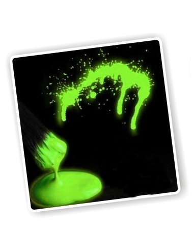 Pintura para el cuerpo Brilla en la oscuridad Paint glow In the dark Verde