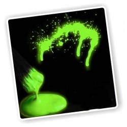 Pintura para el cuerpo Brilla en la oscuridad Paint glow In the dark Verde