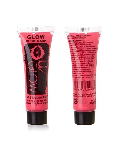 Pintura para el cuerpo Brilla en la oscuridad Paint glow In the dark Fucsia