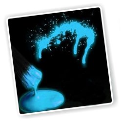Pintura para el cuerpo Brilla en la oscuridad Paint glow In the darkAzul