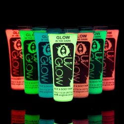 Pintura para el cuerpo Brilla en la oscuridad Paint glow In the dark Fucsia