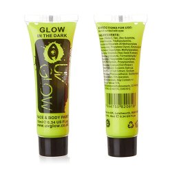 Pintura para el cuerpo Brilla en la oscuridad Paint glow In the darkAmarillo