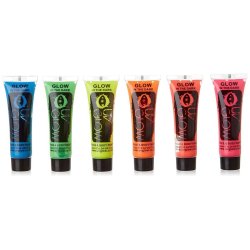Pintura para el cuerpo Brilla en la oscuridad Paint glow In the darkAmarillo