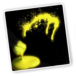 Pintura para el cuerpo Brilla en la oscuridad Paint glow In the darkAmarillo