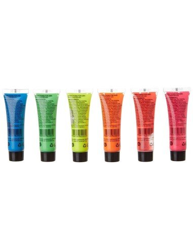 Pintura para el cuerpo Brilla en la oscuridad Paint glow In the dark Naranja