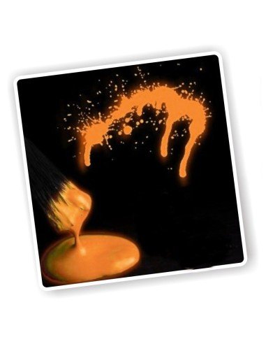 Pintura para el cuerpo Brilla en la oscuridad Paint glow In the dark Naranja