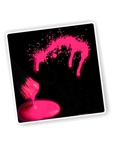 Pintura para el cuerpo Brilla en la oscuridad Paint glow In the dark Rojo