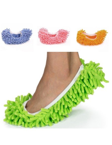 Zapatos de microfibra Limpia y policha proteje tu piso Zapatos de microfibra Limpia y policha proteje tu piso