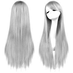 Peluca de Kanekalon Lisa 100 Cm Cosplay 1mt larga