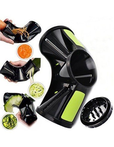 Spiral Slicer 3en1 Cortador Picador de Vegetales