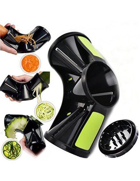 Spiral Slicer 3en1 Cortador Picador de Vegetales