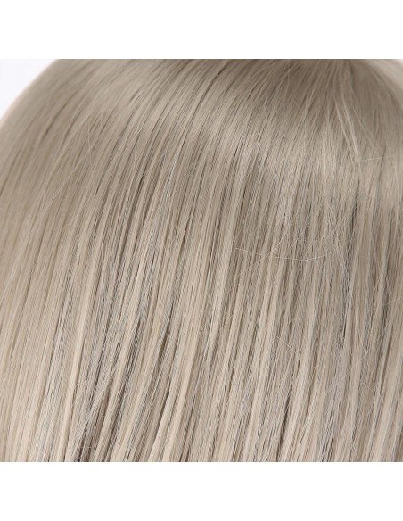 Peluca de Kanekalon Lisa 100 Cm Cosplay - Rubio Cenizo