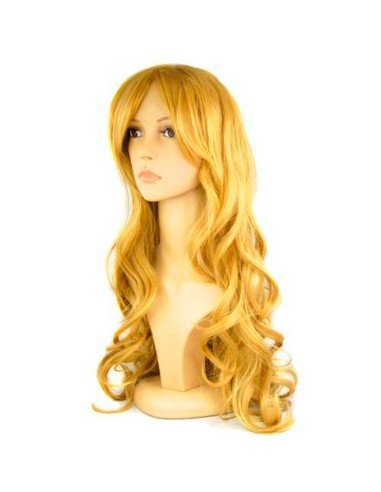 Peluca Rubio Oro de fantasía en colores para Halloween