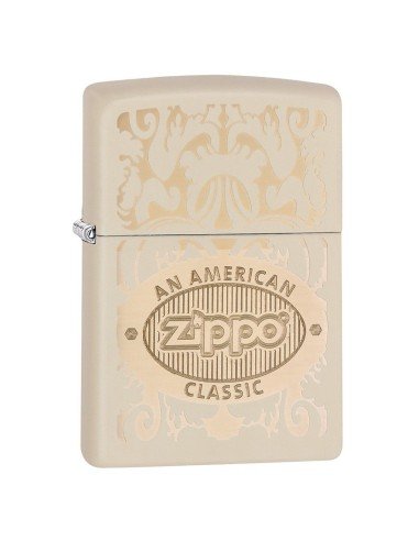 Encendedor Zippo Texture American Classic Cream - Crema