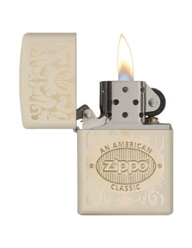 Encendedor Zippo Texture American Classic Cream - Crema