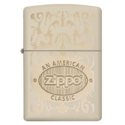 Encendedor Zippo Texture American Classic Cream - Crema
