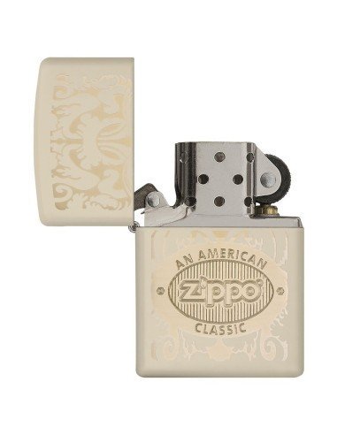 Encendedor Zippo Texture American Classic Cream - Crema