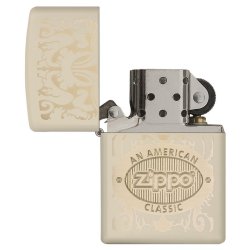 Encendedor Zippo Texture American Classic Cream - Crema