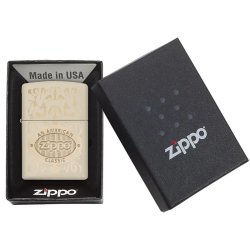 Encendedor Zippo Texture American Classic Cream - Crema