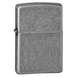 Encendedor Zippo Classic Lighter Antique Silver 121FB - Plateado
