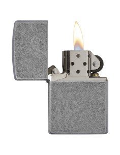 Encendedor Zippo Classic Lighter Antique Silver 121FB - Plateado 2