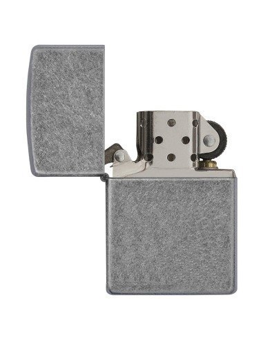 Encendedor Zippo Classic Lighter Antique Silver 121FB - Plateado