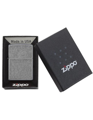 Encendedor Zippo Classic Lighter Antique Silver 121FB - Plateado
