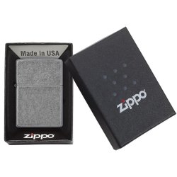 Encendedor Zippo Classic Lighter Antique Silver 121FB - Plateado