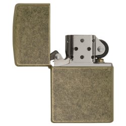Encendedor Zippo Classic Lighter Antique Brass 201FB - Dorado