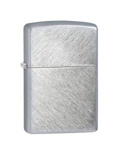 Encendedor Zippo Classic Brushed Chrome Herringbone Sweep 24648 - Plateado