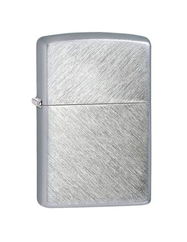 Encendedor Zippo Classic Brushed Chrome Herringbone Sweep 24648 - Plateado