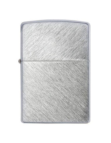Encendedor Zippo Classic Brushed Chrome Herringbone Sweep 24648 - Plateado